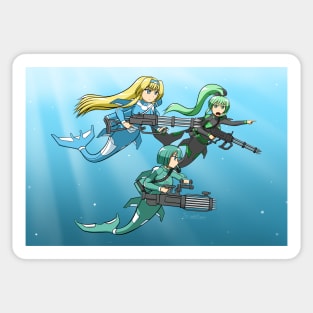 Squad of Mermaids Sticker